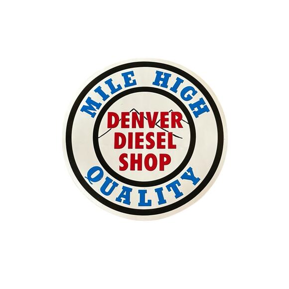 Denver Diesel Shop Mile High Quality Sticker Burlington Northern Railroad Train - Picture 1 of 3